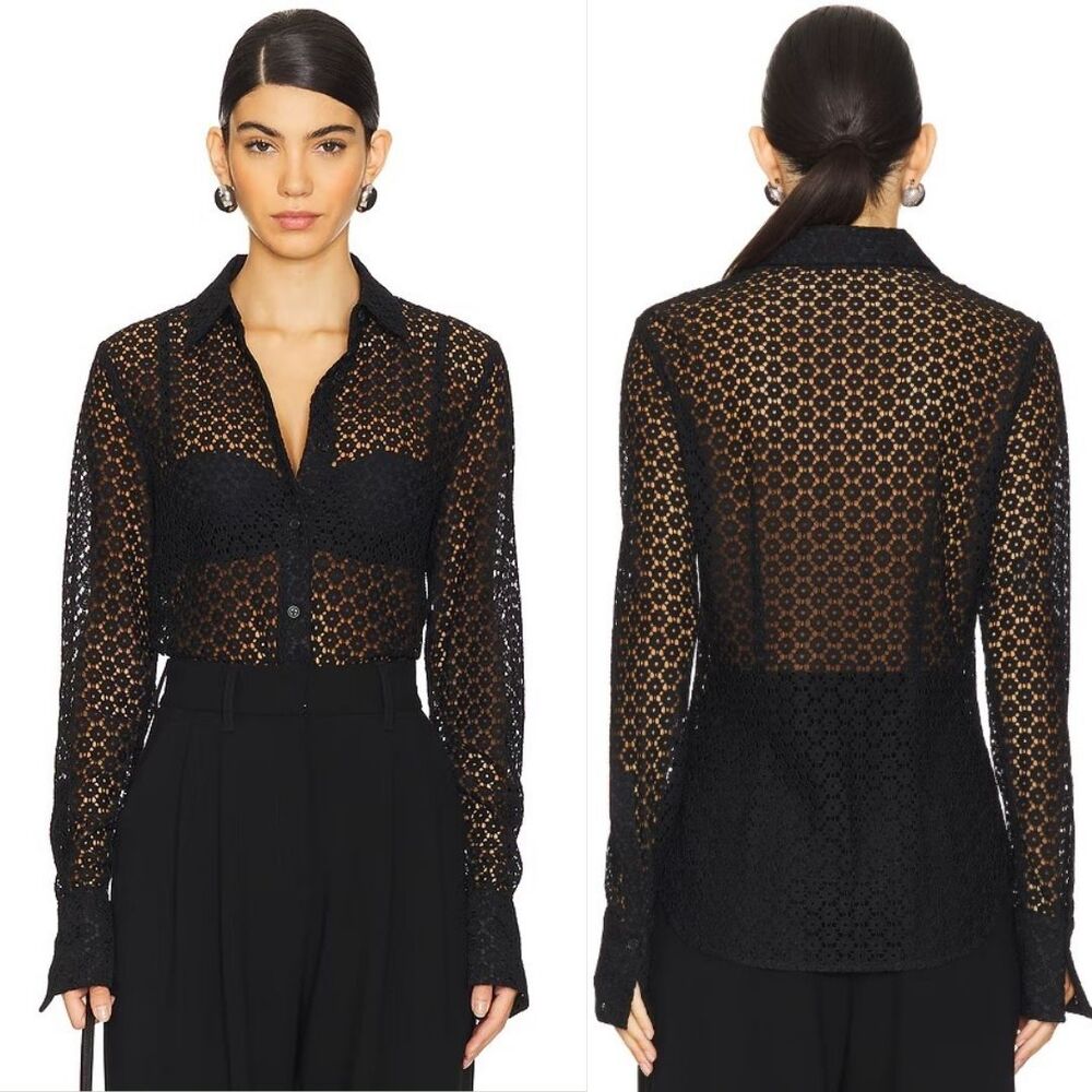 RAG & BONE Yvette Lace Button-Up Shirt - Picture 4 of 13